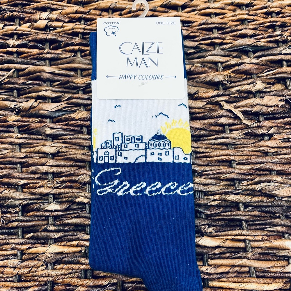Greece Blue Socks